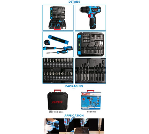 ხელსაწყოების ნაკრები FIXTEC FCD120K60