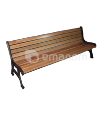 აჩისარი ბაღის თუჯის სკამი სამადგილიანი,სადა