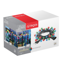 საახალწლო განათება VEGAS "ბურთები" 5 მ 30 ფერადი მოციმციმე LED ნათურა