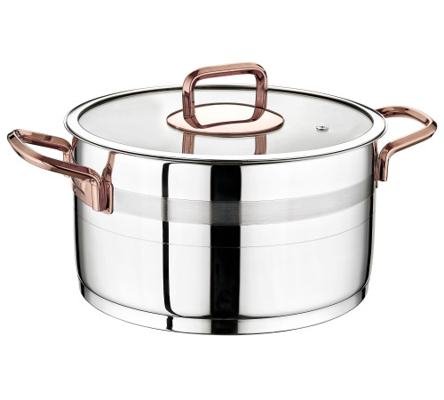 ქვაბების ნაკრები EVIMSARAY SAFİR TİTANYUM SET 18/10 Cr