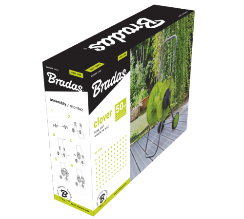 მილის დასახვევი ურიკა Bradas Lime Edition Clover LE-9104 1/2" 50