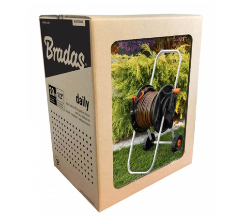 მილის დასახვევი ურიკა Bradas Gold Line AQUA-REEL GL3701 1/2" 45M