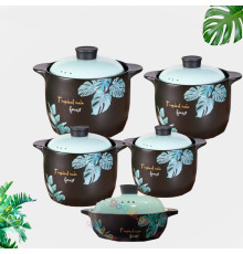 კერამიკული ქვაბების ნაკრები TROPICAL FOREST 5 PCS