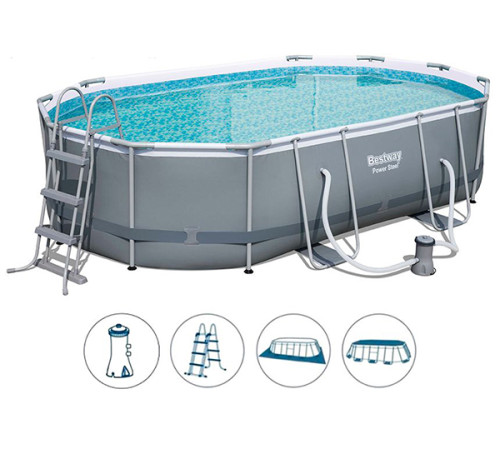 კარკასული აუზი BESWAY 56448  (488x305x107სმ)