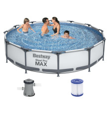 კარკასული აუზი BESTWAY 56408  (305x76სმ ) ფილტრით