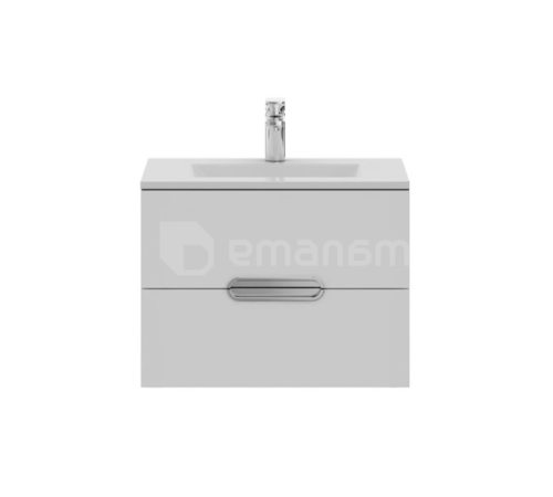 ტუმბო ჩამოსაკიდი, გამოსაწევი უჯრით, SPIRIT თეთრი 60 სმ