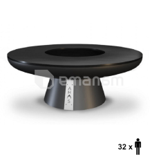 გრილი-მაყალი Ahos big sphere low 100 სმ შავი