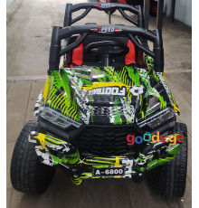 საბავშვო ელექტრო მანქანა BUGGY A6800 GREEN