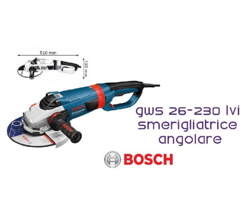 კუთხსახეხი BOSCH GWS 26-230 LVI