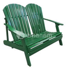 სკამი ხის 2-ადგილიანი "ფარშევანგი" 130x90x90 სმ