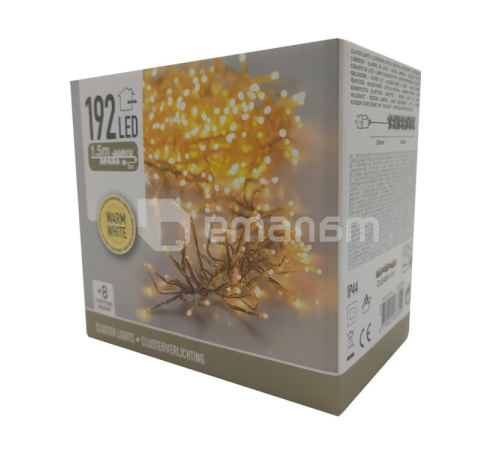 გირლანდა საახალწლო CLUSTERLIGHTS AX8502600 192 თეთრი led ნათურა