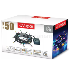 საახალწლო განათება VEGAS "ბურთები" 8 რეჟიმი 5 მ 50 ფერადი LED ნათურა