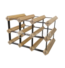 თარო ოთხკუთხედი 9 ბოთლიანი