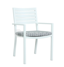 სკამი Mayfair Dining Chair With Cushion matte white