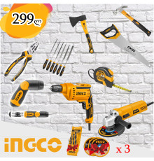 ხელსაწყოების ნაკრები INGCO 9 ნაჭერი