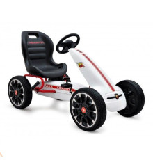 მექანიკური საბავშვო კარტინგი ABARTH WHITE