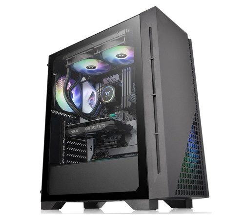 ქეისი Thermaltake H330 Tempered Glass Mid-Tower Chassis (CA-1R8-00M1WN-00)