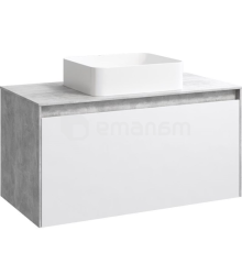 კარადა ხელსაბანისთვის Dneprokeramika Rose 80 ბეტონისფერი