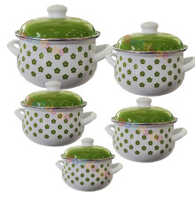 ქვაბების ნაკრები INFINITY GREEN 5 PCS