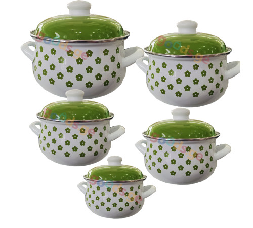 ქვაბების ნაკრები INFINITY GREEN 5 PCS