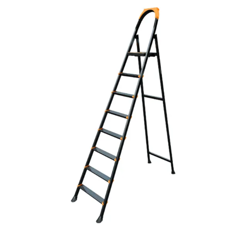 გასაშლელი კიბე LEO 7+1 METAL STEP LADDER