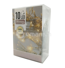 გირლანდა საახალწლო AXS000600  თეთრი თბილი ნათება 1 მ