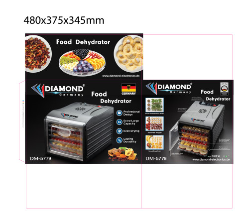 ხილის საშრობი DIAMOND DM-5779