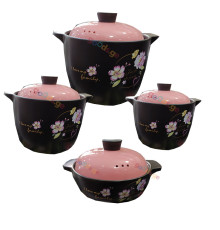 კერამიკული ქვაბების ნაკრები FAMILY ROSE 4 PCS