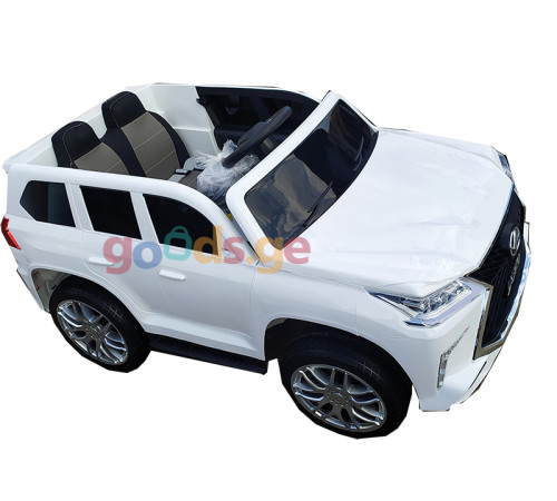 საბავშო ელექტრო მანქანა LEXUS SMT 7588 (LX570) WHITE
