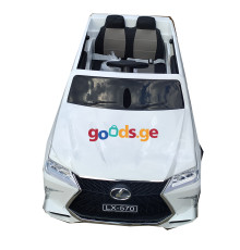 საბავშო ელექტრო მანქანა LEXUS SMT 7588 (LX570) WHITE