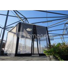 პავილიონი ექვსკუთხა 2х2მ PG122 ლურჯი/თეთრი