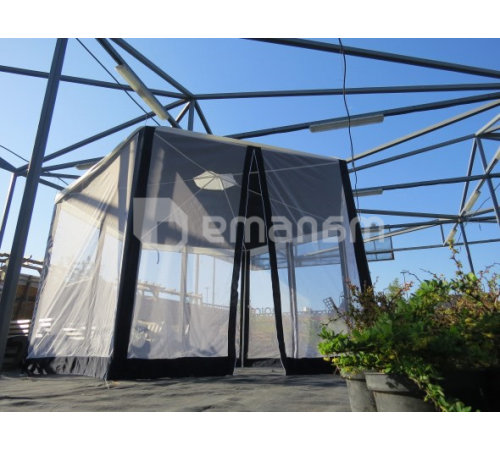 პავილიონი ექვსკუთხა 2х2მ PG122 ლურჯი/თეთრი