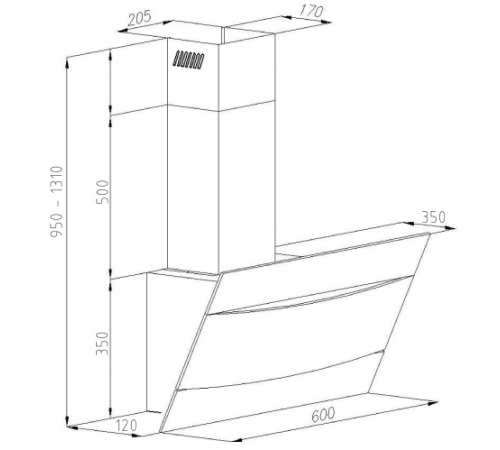 გამწოვი HANSA OKC624SH