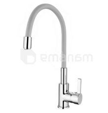 შემრევი ონკანი სამზარეულოს LEDEME L4898-9 სილიკონის მილით ნაცრისფერი