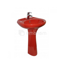 ხელსაბანი პედესტალით Oskol-Keramika Prestige 55 წითელი