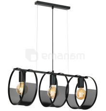 ჭაღი Luminex Siner 1377 3x60W E27 შავი