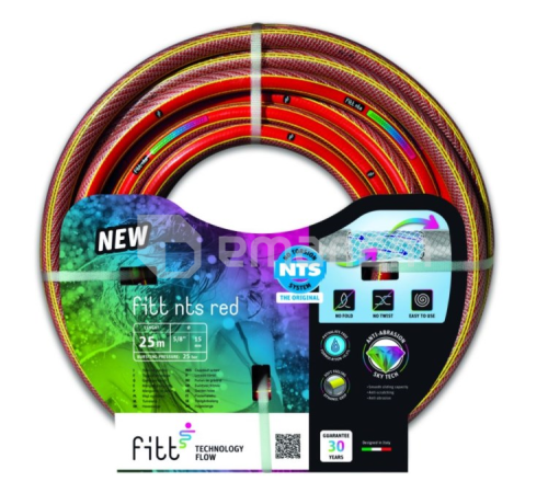 შლანგი ბაღის Fitt NTS RED 1/2 "- 25 მ