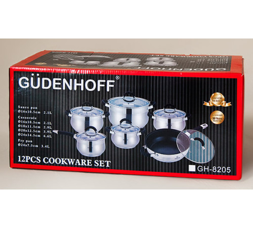ქვაბების ნაკრები GUDENHOFF GH-8205 B