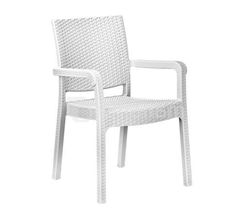 სკამი მოწნული Holiday HK-730B თეთრი