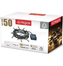 საახალწლო განათება VEGAS 8 რეჟიმი 5 მ 50 თბილი განათების LED ნათურა