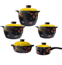 კერამიკული ქვაბების ნაკრები SCENT OF A  FLOWER 5 pcs