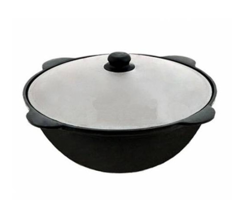 კაზანი თუჯის ალუმინის თავსახურით Davr Metall 16 ლ