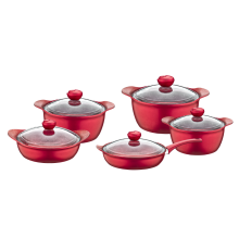 ქვაბების ნაკრები 10 PCS  OMS GRANIT 3011. 01. 11