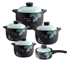 კერამიკული ქვაბების ნაკრები TROPICAL FOREST 5 PCS (1)