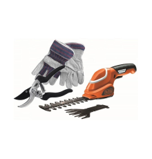 აკუმულატორის მაკრატელი ბალახისთვის და ბუჩქისთვის Black+Decker GSL700KIT-QW 7V