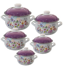 ქვაბების ნაკრები INFINITYPURPLE 5 PCS