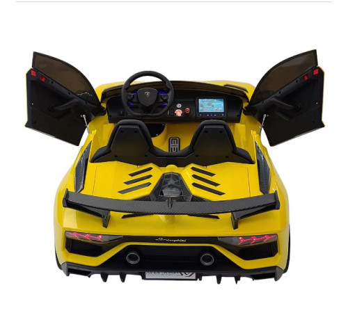 საბავშვო ელექტრო მანქანა LAMBORGINI AVENTADOR SX2028 YELLOW