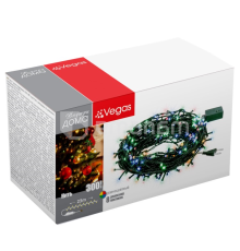 საახალწლო განათება VEGAS 8 რეჟიმი 23 მ 300 ფერადი LED ნათურა