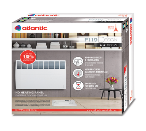 კონვექტორი ATLANTIC F119 DESIGN 1500W
