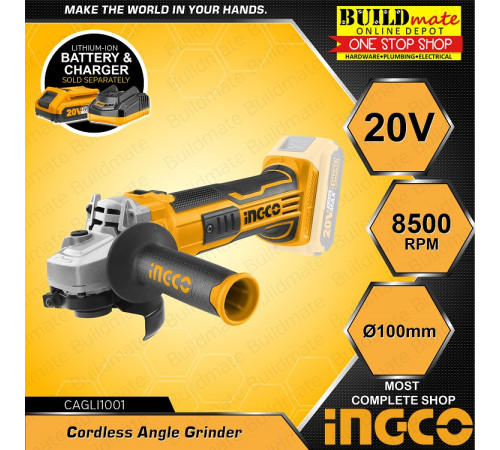 კუთხსახეხი INGCO 20V CAGLI1001